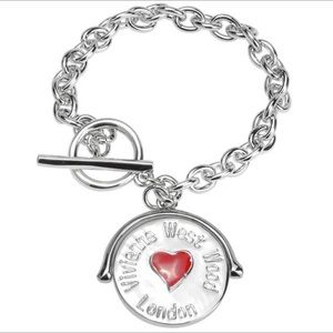 Vivienne Westwood Heart Charm Bracelet